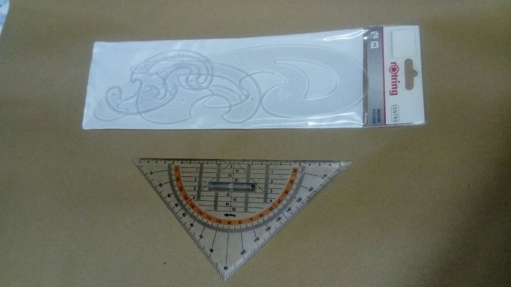 Réguas e aristos Rotring