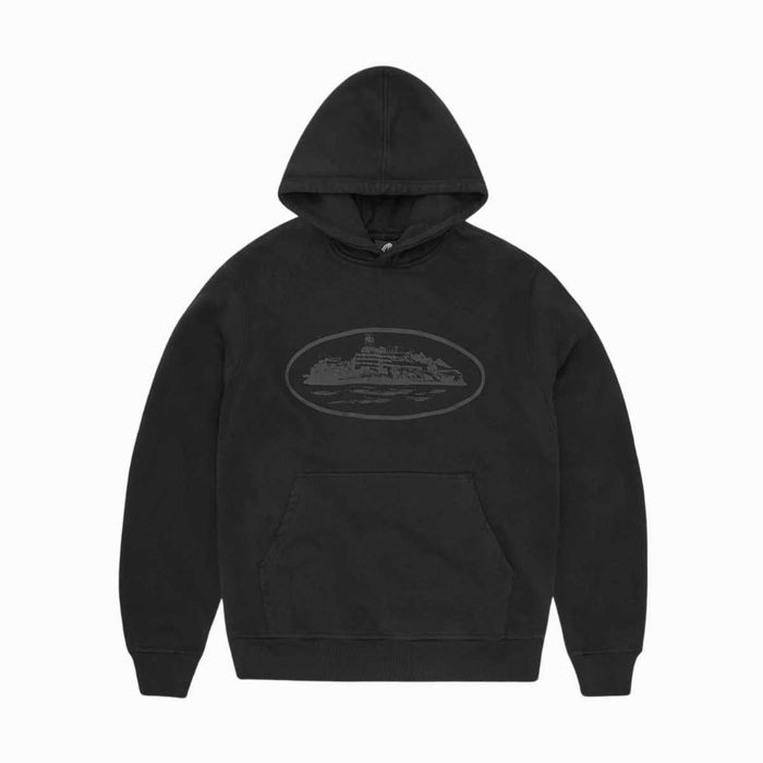 Corteiz Alcatraz Hoodie 2025 Triple Black (худі кортез): 7 640 грн