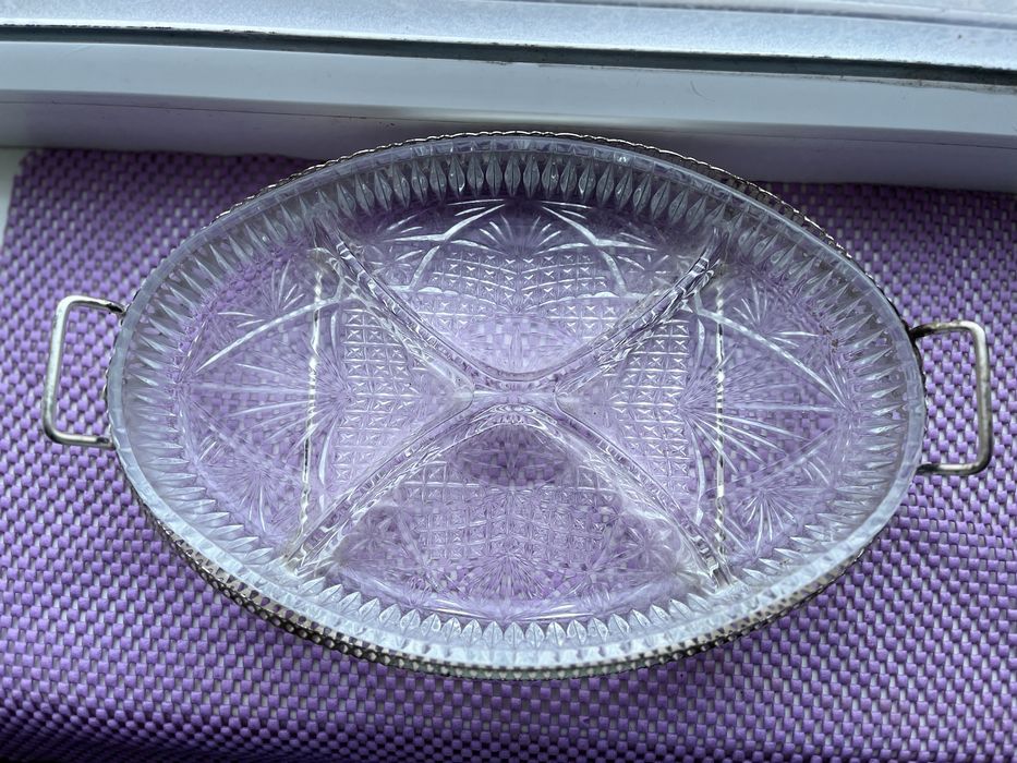 Винтажная менажница Mayell (Англия), посеребрение, шеффилд