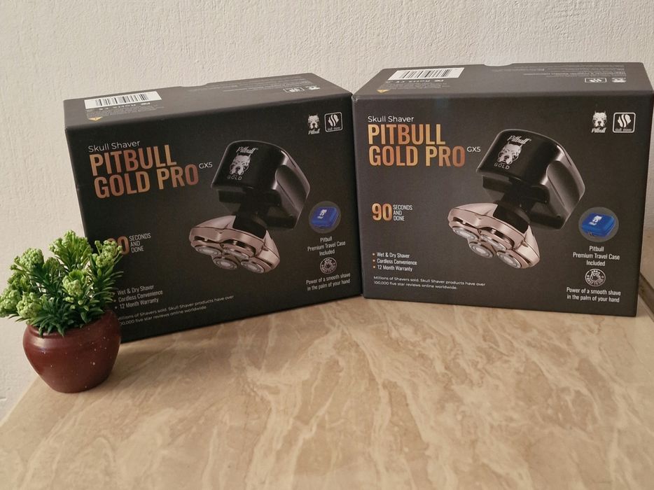 Електробритва для голови та обличчя Skull Shaver PitBull Gold Pro