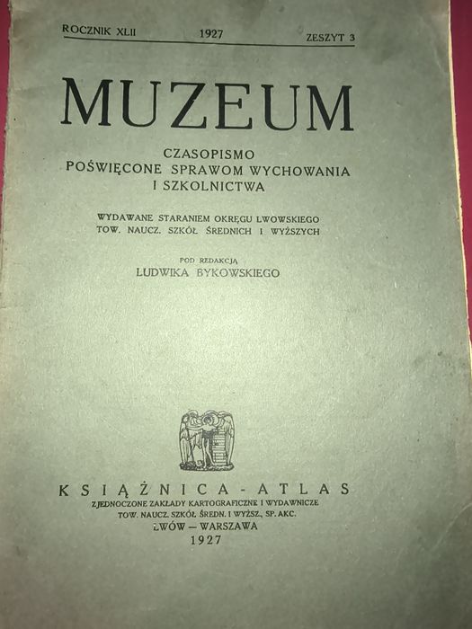 "Muzeum" rocznik 1927