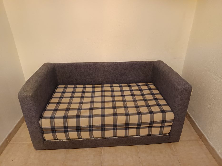 Sofá Cama Azul - Cambalhota