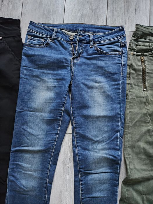 Paka 7 sztuk spodni jeansowych zestaw 36/38