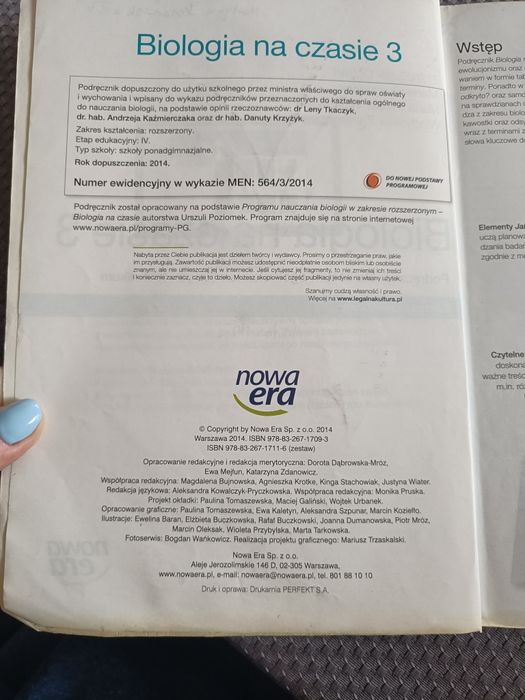 Książka z biologii. Biologia na czasie 3