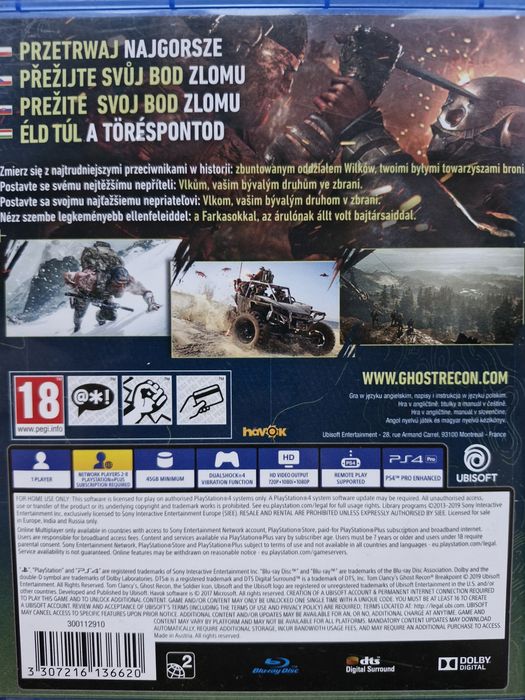 Ghost Recon Breakpoint gra na PS4