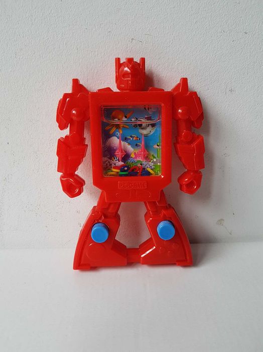 Czerwony Transformers gra zręcznościowa z wodą nakładanie kółek 13cm