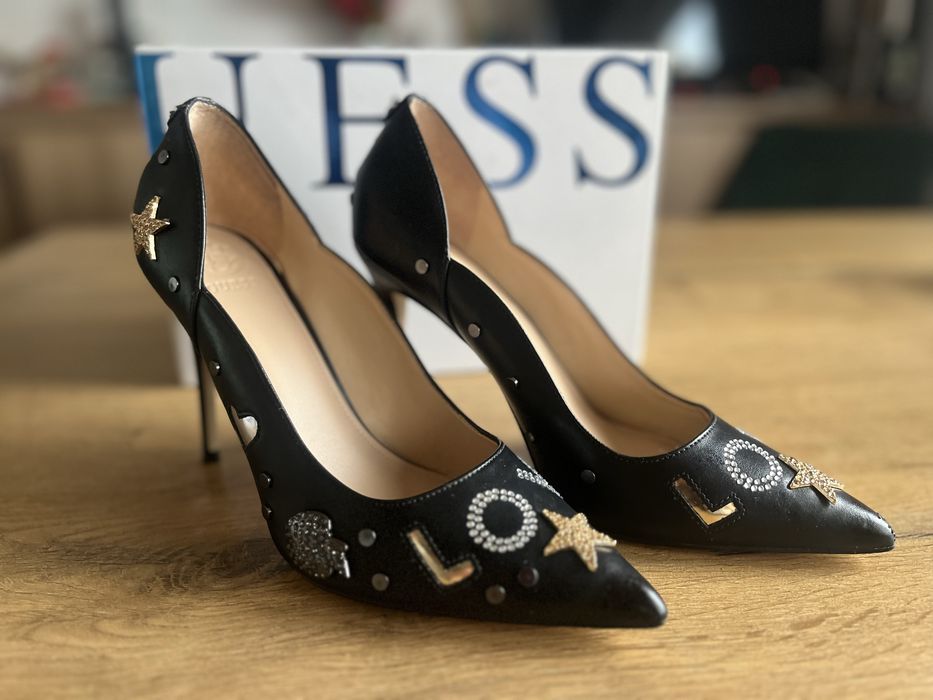 Buty szpilki guess 39 739zl zdobione
