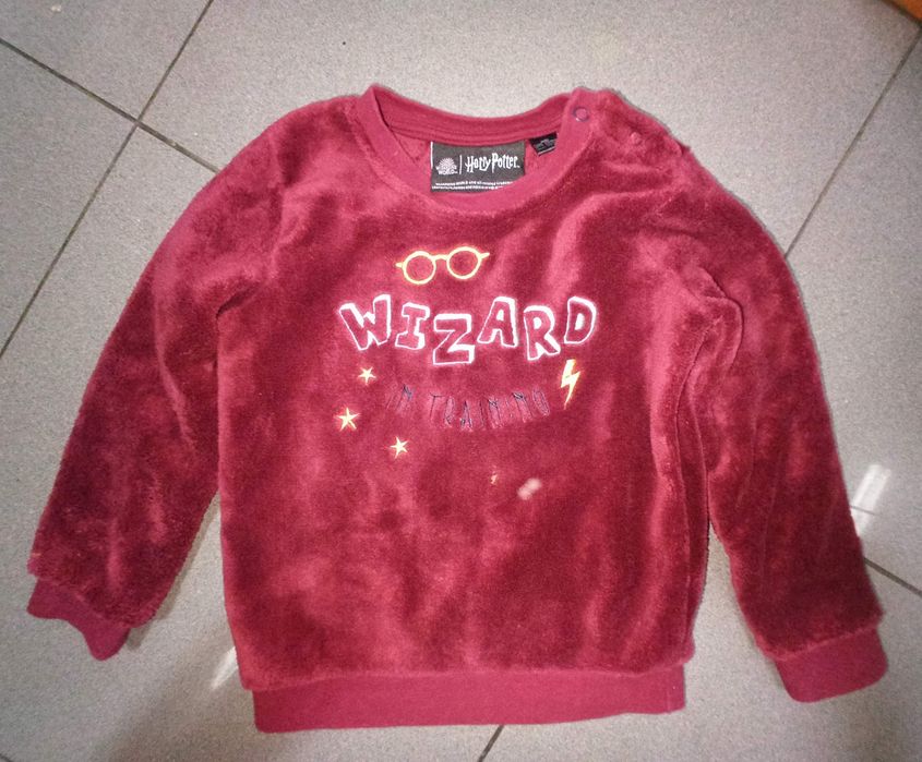 "Camisola Harry Potter em Malha Polar - Tamanho 18/24 Meses Nova