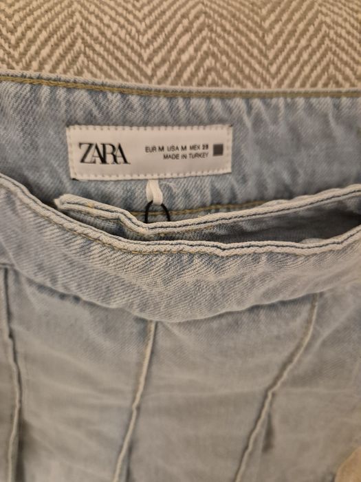 Jeans plisowana spódniczka spodenki Zara M