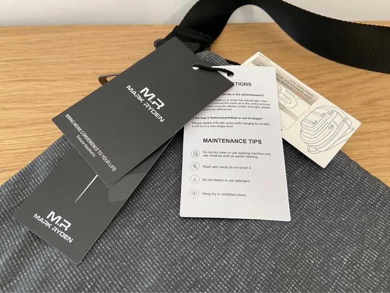 Mala masculina - Backpack & Crossbody Bag - Entrega grátis