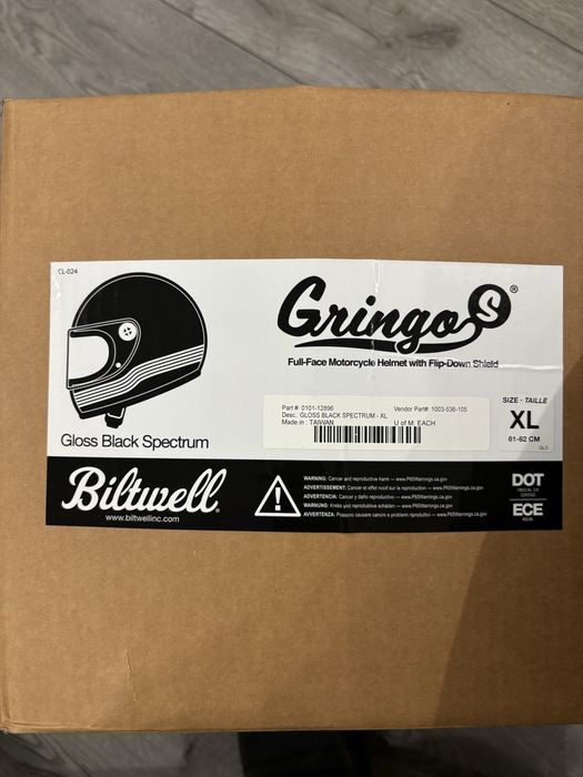Мото шолом Biltwell Gringo S вінтаж ретро
