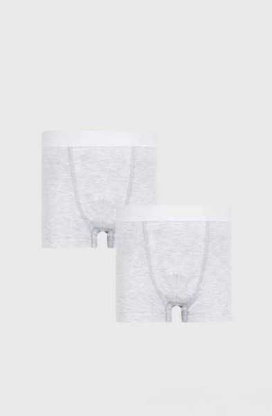 2 PACK szarych bokserek Basic 146/152 szary