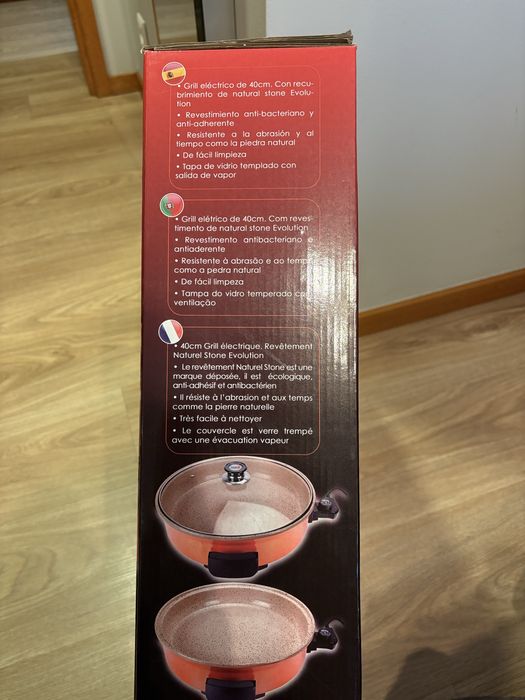 Grelhador de Pedra Elétrico NOVO