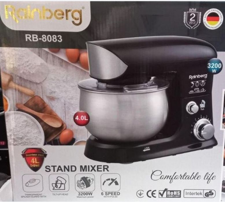 Мощний немецкий тестомес RAINBERG-8083.