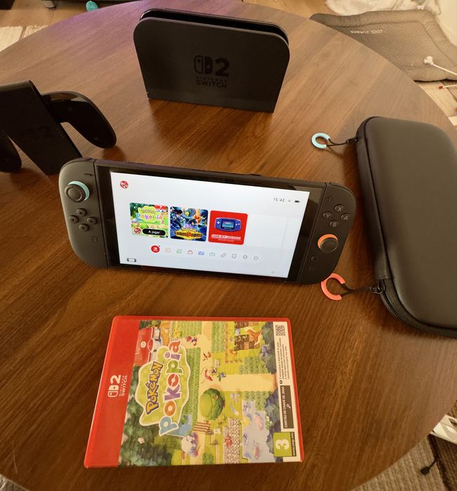 Nintendo Switch 2 (Como Nova) + Jogo Pokémon Pokopia + Bolsa Original