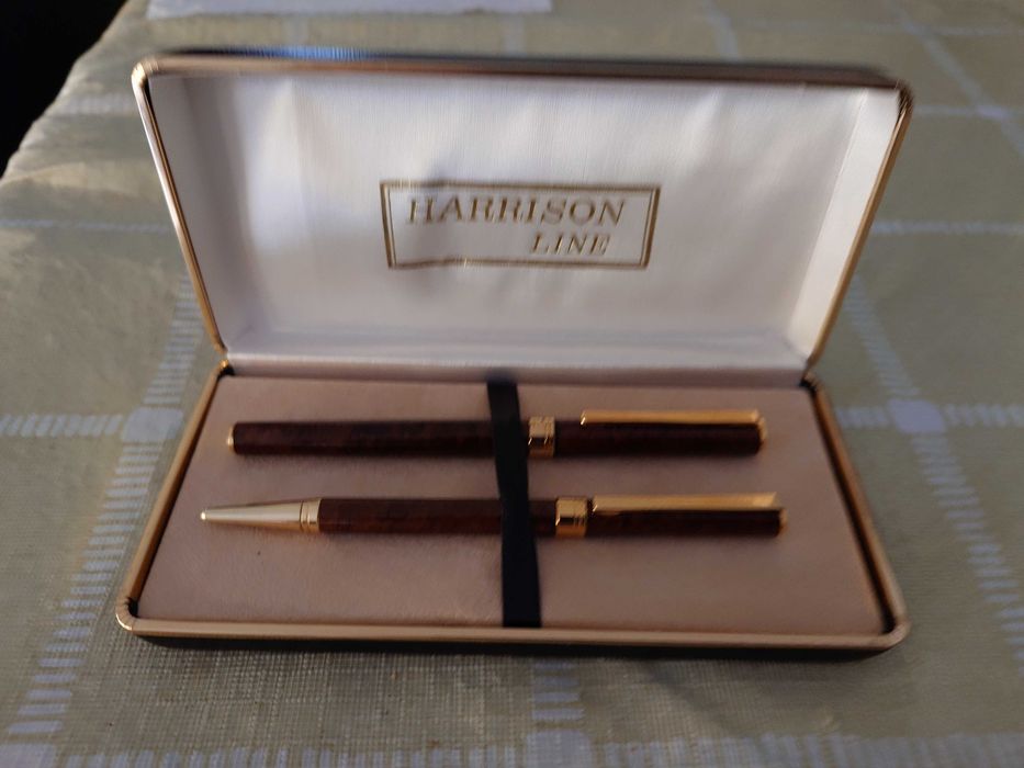 Estojo de caneta e esferográfica Harrison Line (novo)