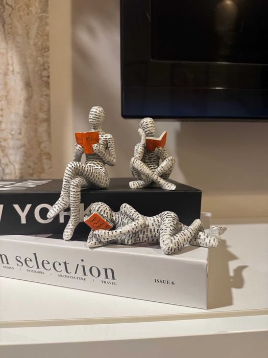 Nowe 3 figury, figurki, komplet 3 sztuk, nie plastik FIGURKI OZDOBNE