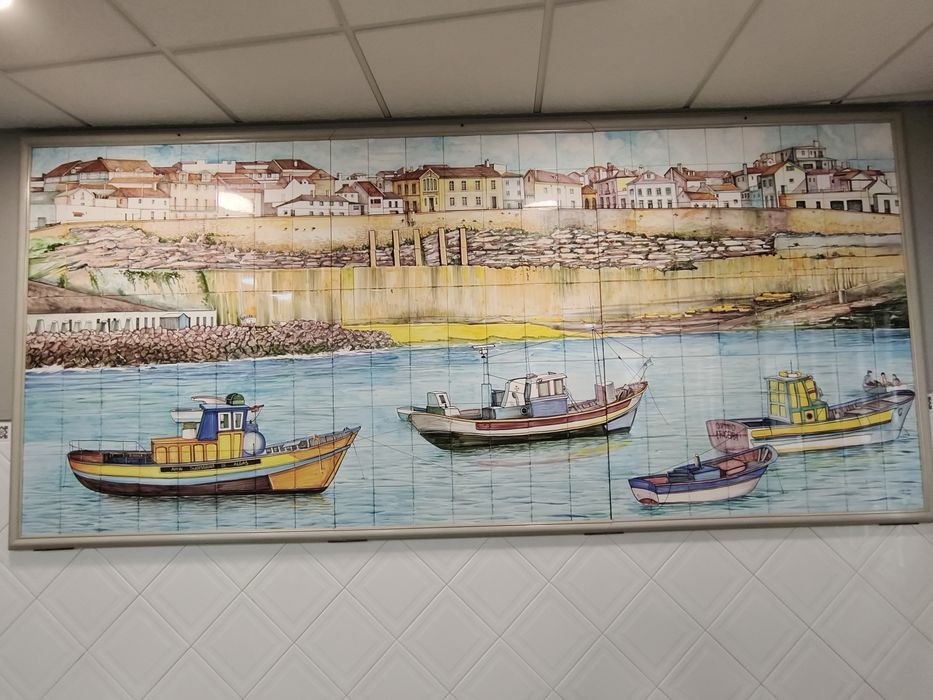 Painel de azulejos gigante