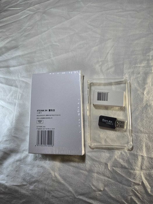 Xteink X4 Нова Біла Запакована E-book E-INK Чохол EDC