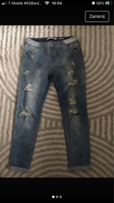 Spodnie Boy Friend przecierane H&M