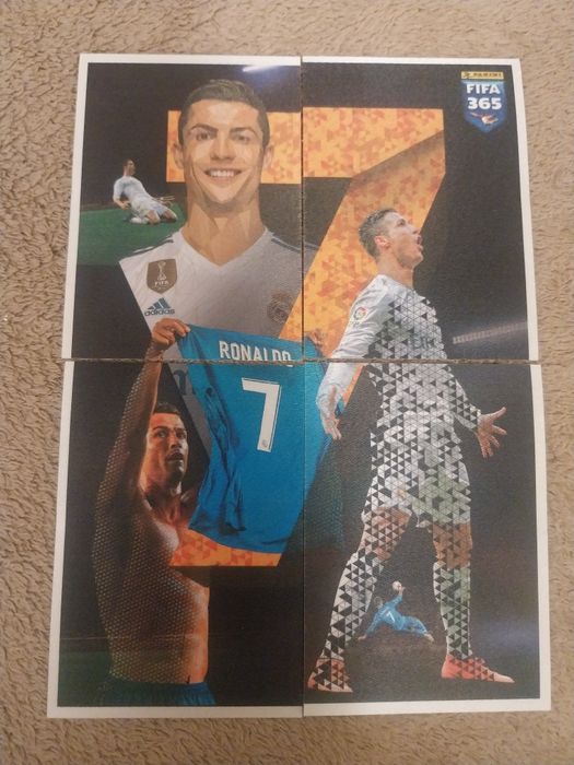 Lote 4 cromos Cristiano Ronaldo Fifa 365 2018