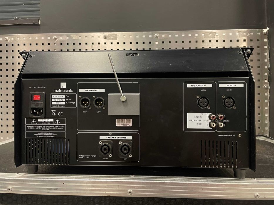 Powermikser Maintronic PSM-202 CD/MP3 USB,  Talkover, EQ,  2x400W w 4R