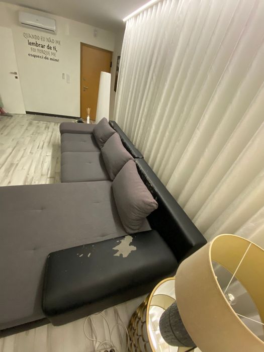 sofá com chaise longue