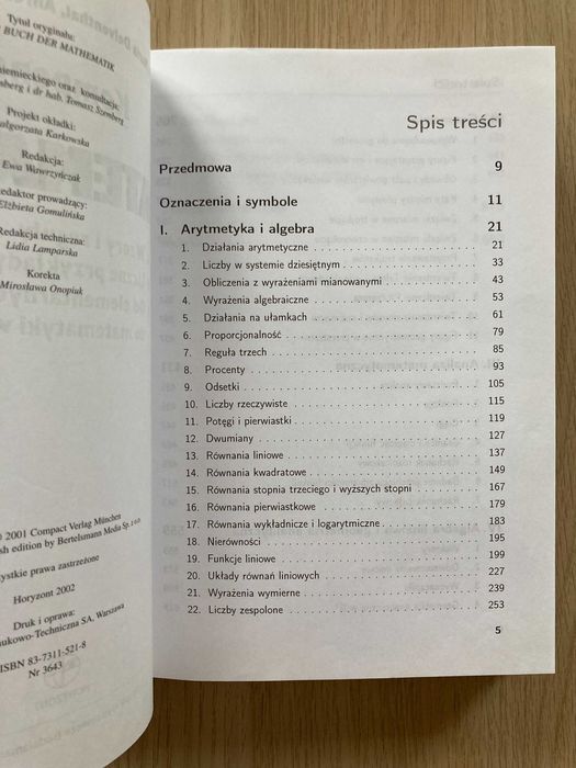 Kompendium Matematyka Wzory reguły. Przykłady