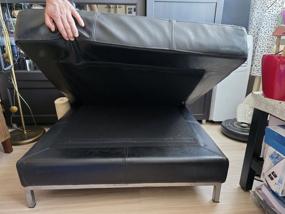 Sprzedam pufę skórzaną ikea