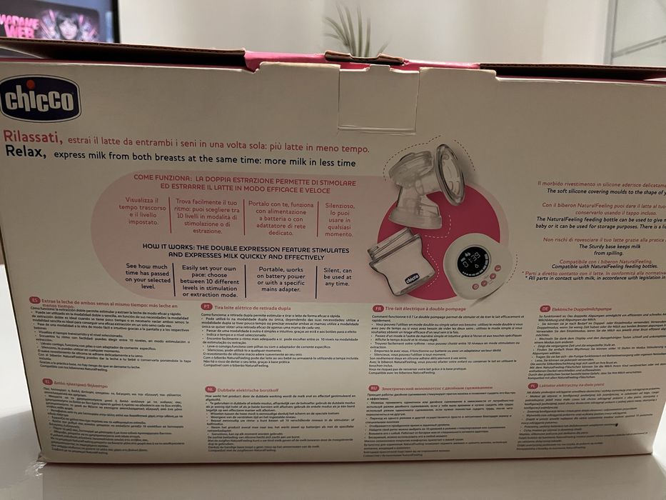 Bomba tira leite dupla da chicco