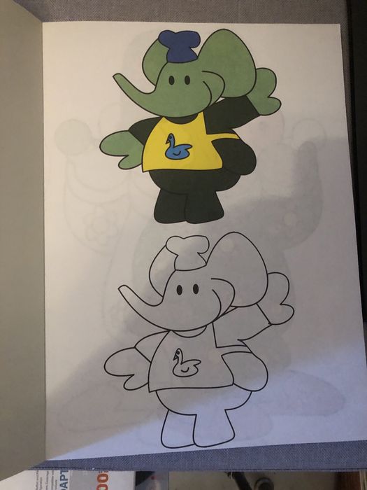 Livro com desenhos para pintar