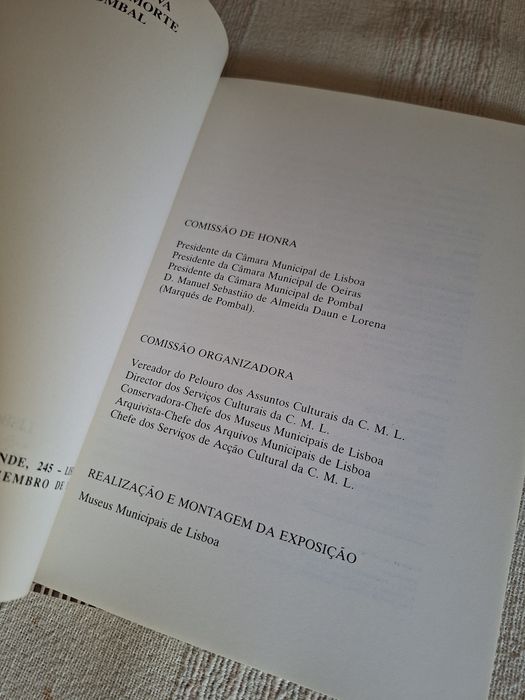 Marquês de Pombal exposição 3 volumes completo