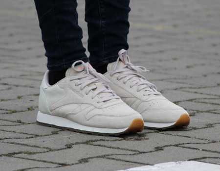 Buty/adidasy REEBOK classic leather eb beige women, r. 38,5