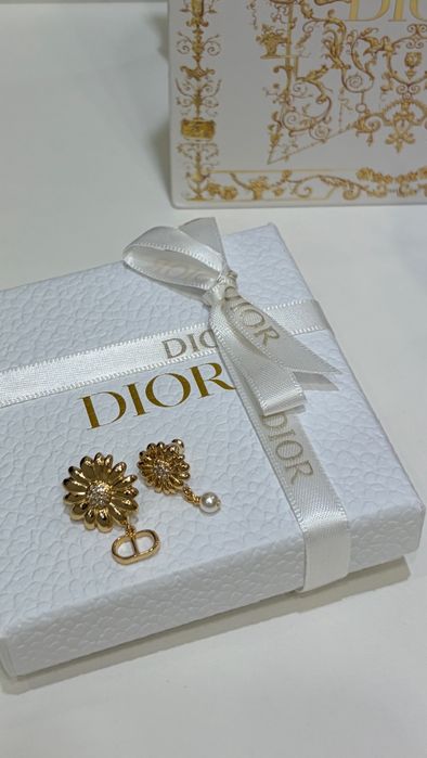 DIOR® Luksusowe kolczyki CD® ekskluzywna biżuteria kolczyki