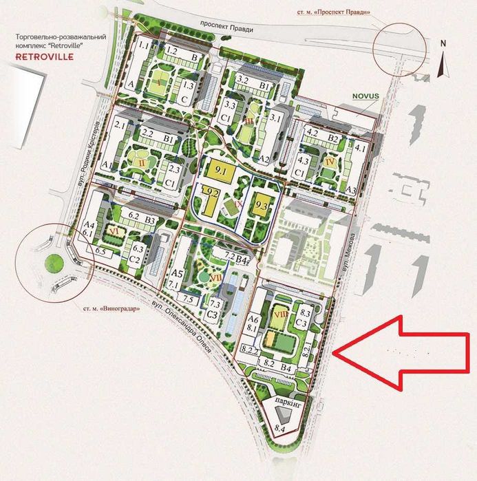 ЖК «Варшавський». Фасадне приміщення Open Space 116 м²