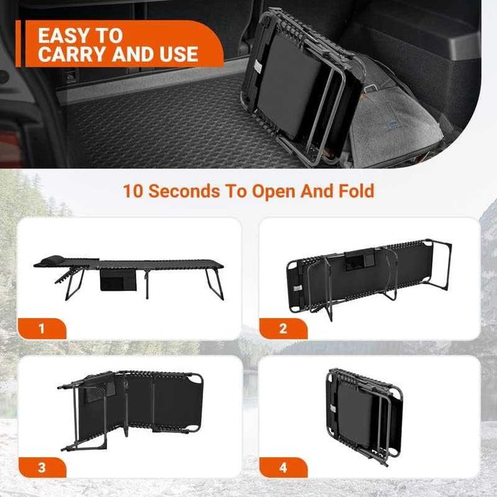 Nowy leżak ogrodowy / 2szt / leżanka / szezlong / przenośny !9392!