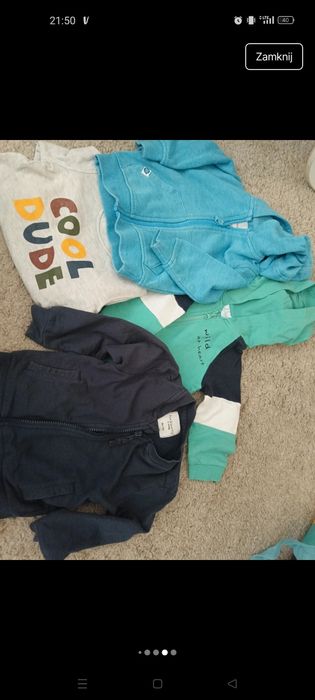 Paka ubrań 80-86 adidas bluzy koszulki bluzki