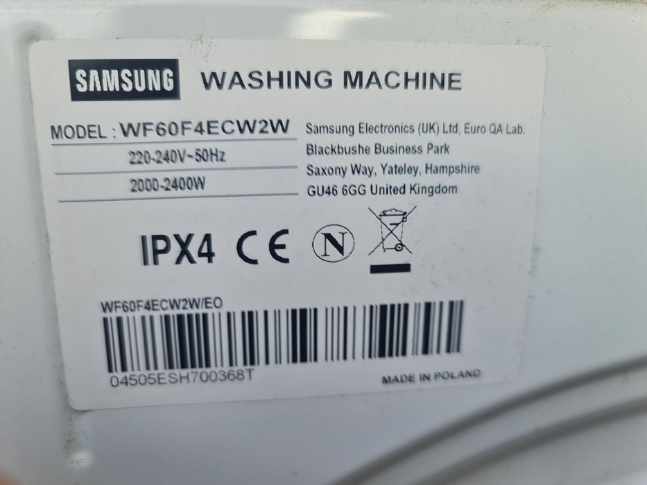 Pralka Samsung slim