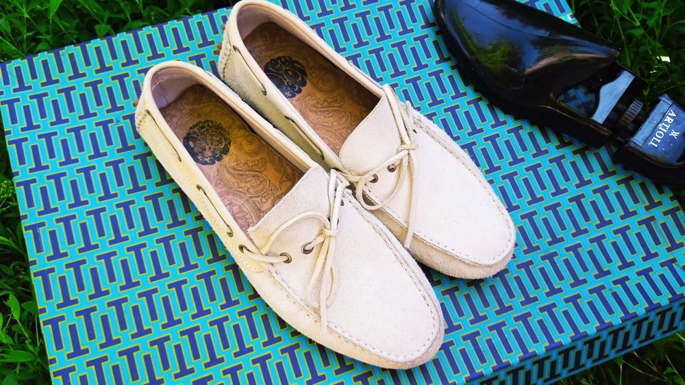 Мокасины Pretty [41 - 41.5] оригинал кожа бело-кремовые