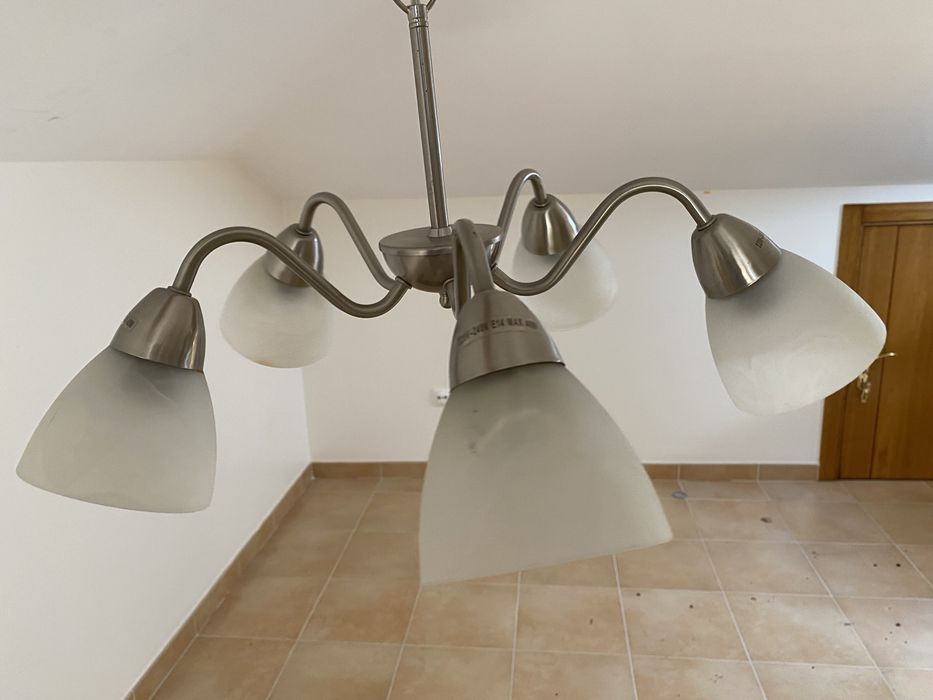 Candeeiro de sala de 5 lâmpadas