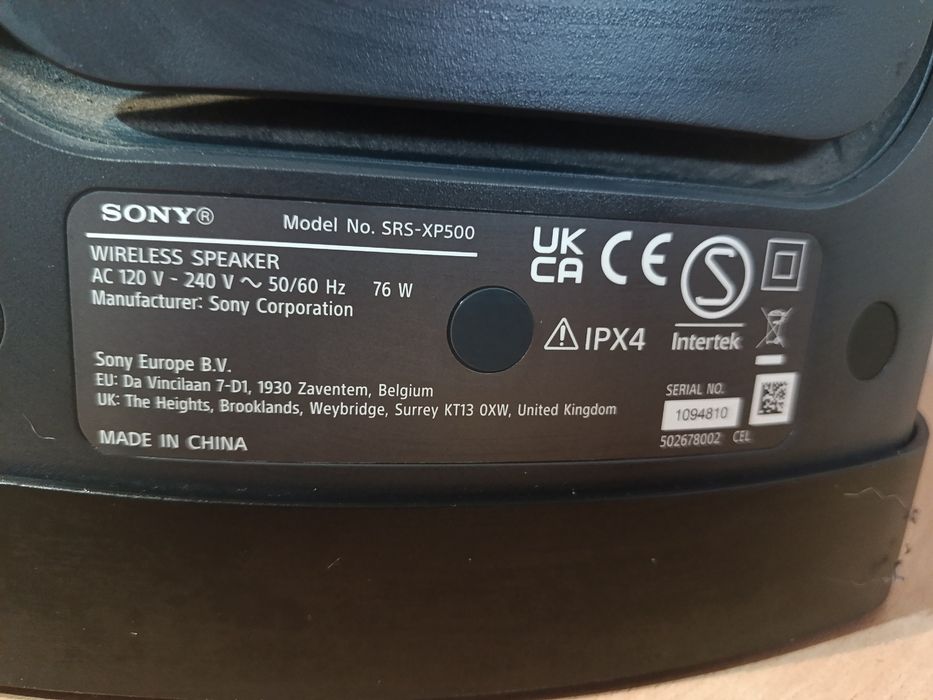Głośnik Bluetooth Sony SRS-XP500