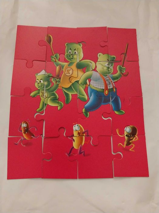 Puzzle infantil de 16 peças com ursos