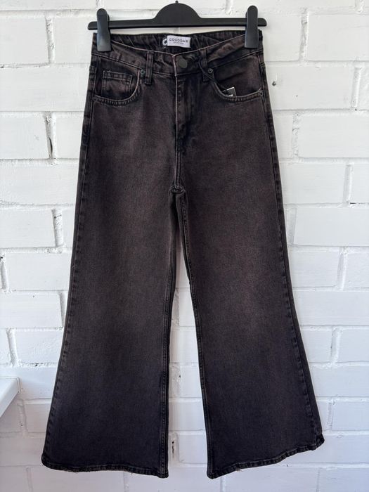 Широкі шоколадні джинси Flared jeans флареди коричневые джинсы