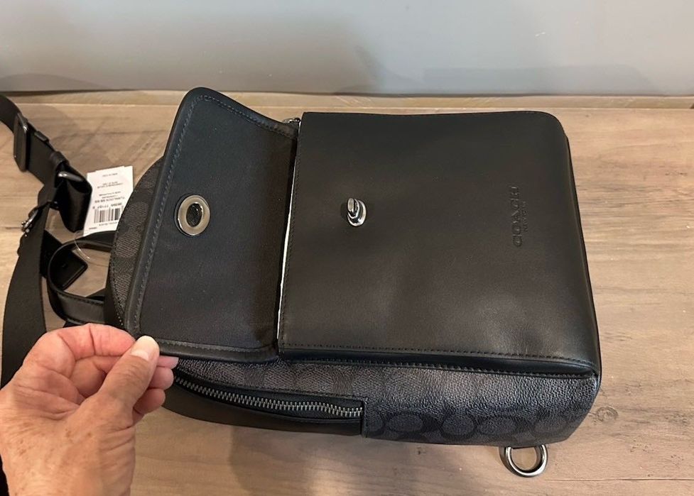 COACH Turnlock Sling мужская сумка слинг чоловіча сумочка оригінал