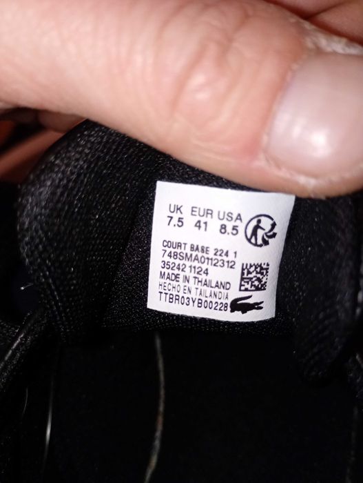 Buty Lacoste 41 czarne nowe