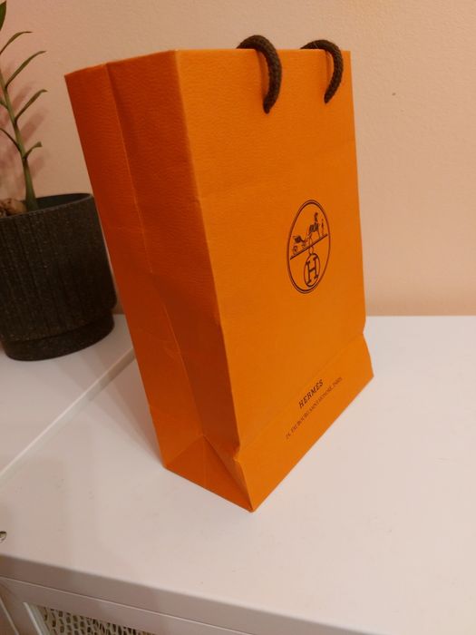 Oryginalna torba papierowa HERMES mała