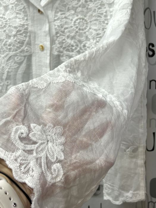 Блуза белая, нарядная, премиум качество, Италия 50-54 р.