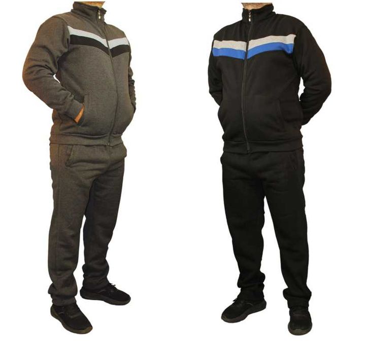 Komplet dresowy męski szary 9xl plus spodnie moro 9XL