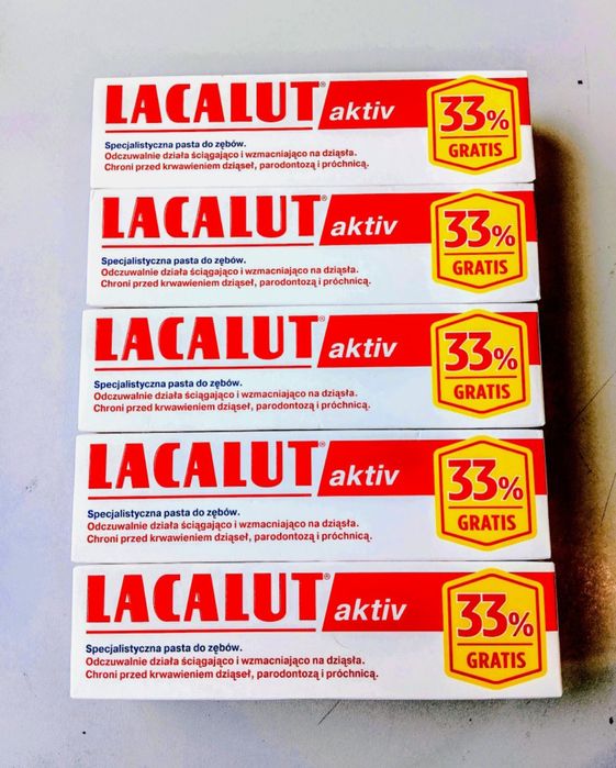 Lacalut Activ Pasta do zębów 100ml. 5 szt.