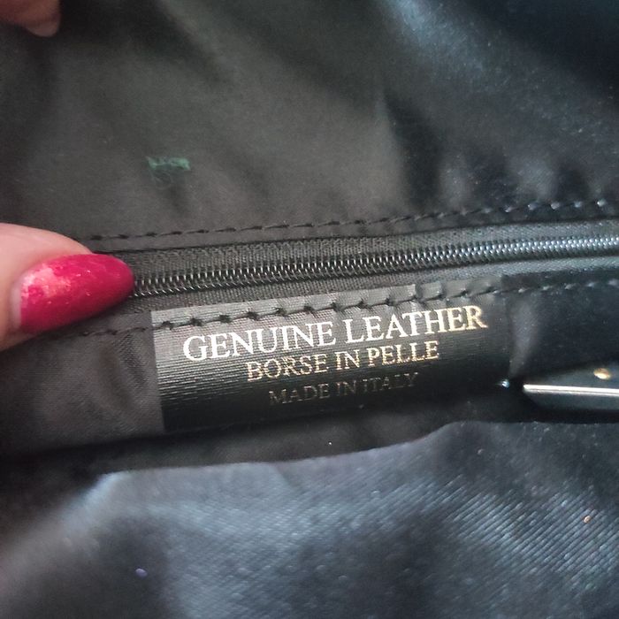 Włoska, czarna torba